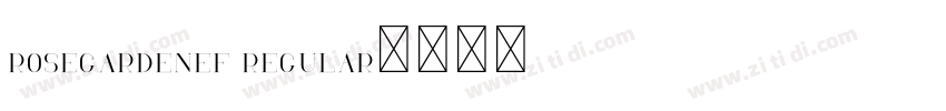 RoseGardenEF Regular字体转换